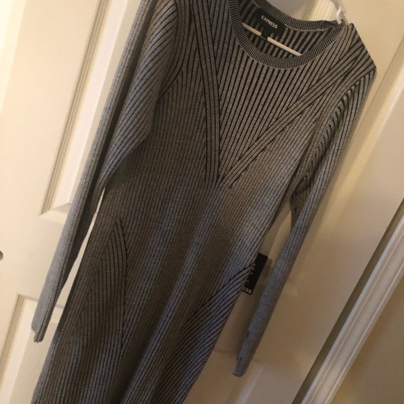 ✨MAKE AN OFFER‼️ Express: Ribbed Dress 💕 - Picture 4 of 6